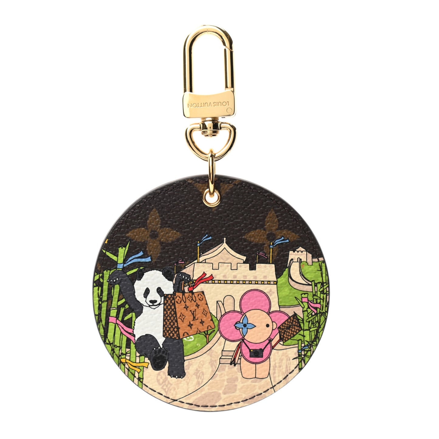Monogram 2021 Christmas Animation China Wall Bag Charm Key Ring Myosotis Blue