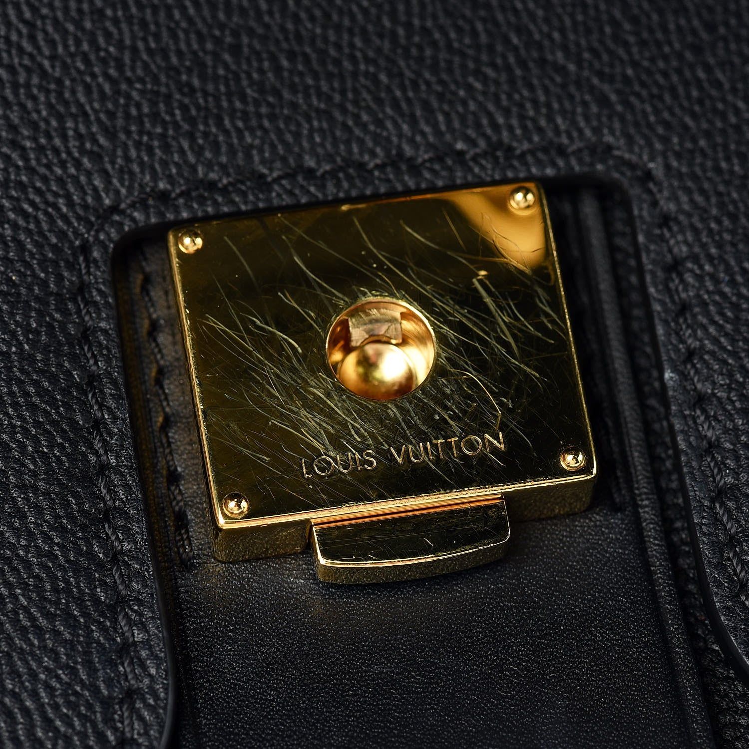 Louis Vuitton Monogram Cuir Plume Ecume Very Chain Bag Black 12 of 12