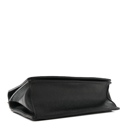Christian Dior Grained Calfskin Medium Diorama Flap Bag Black 4 of 11