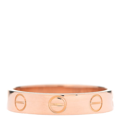 Cartier 18K Pink Gold 3.5mm LOVE Wedding Band Ring 49 4.75 3 of 4