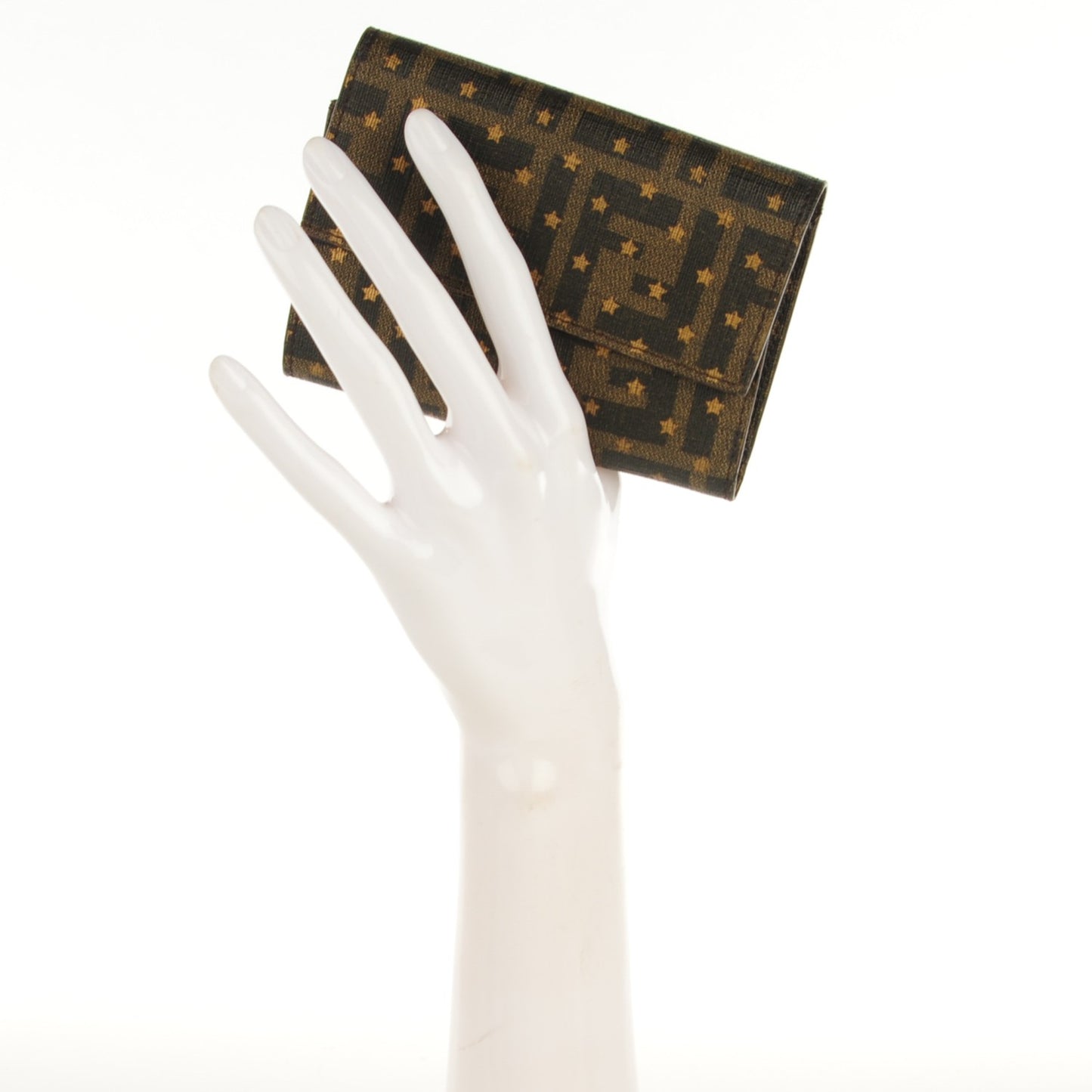 Zucca Stars Compact Wallet Tobacco