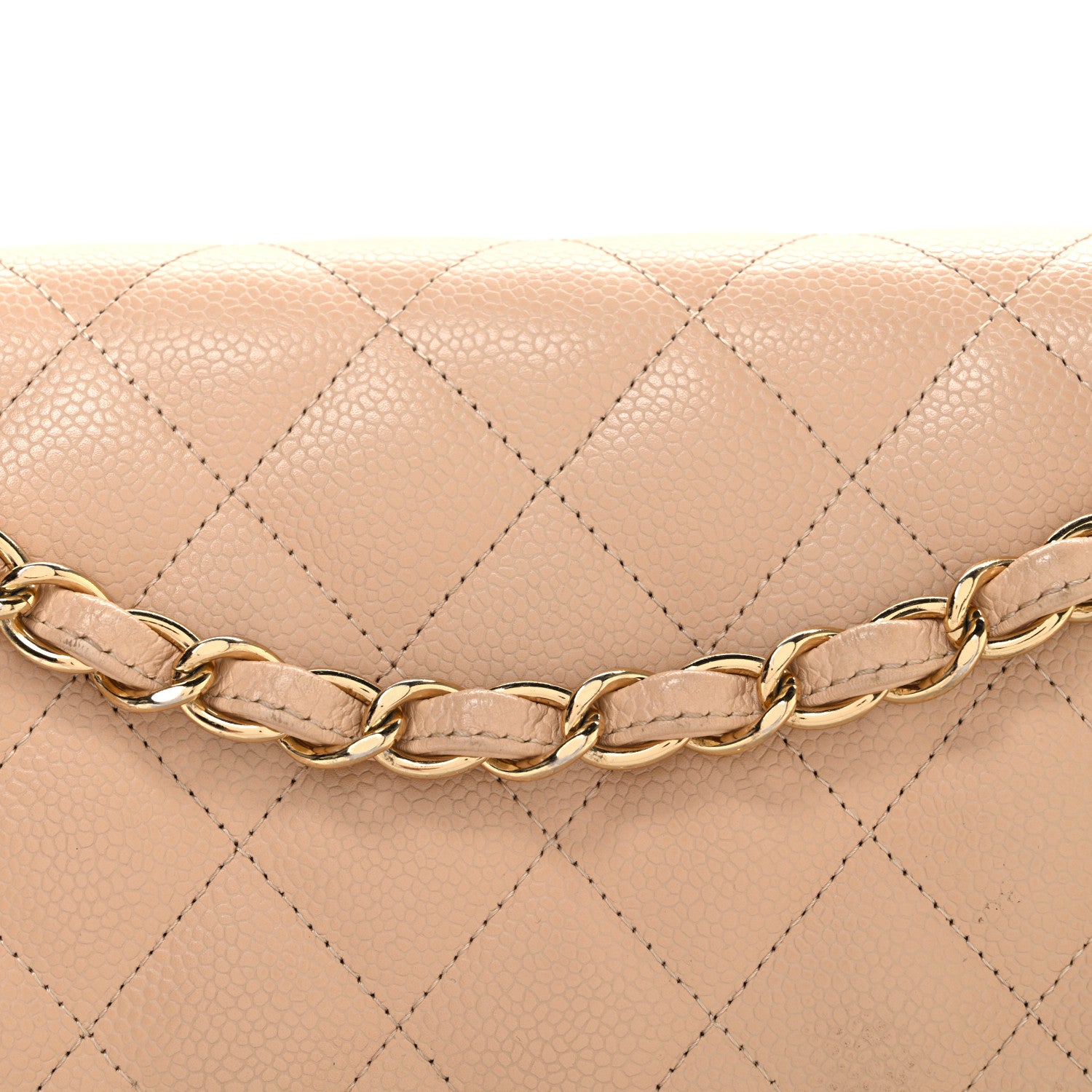 Chanel Caviar Quilted Jumbo Double Flap Beige Clair 8 of 12