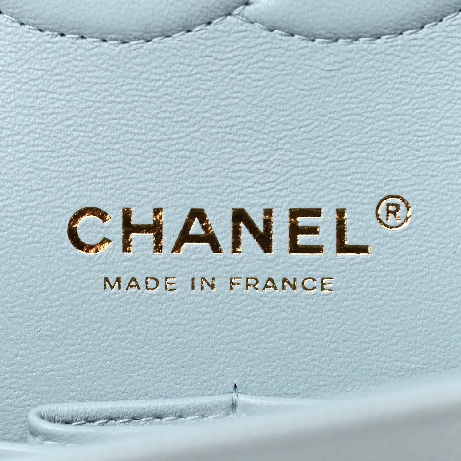Chanel Caviar Quilted Medium Double Flap Light Blue 6 of 11