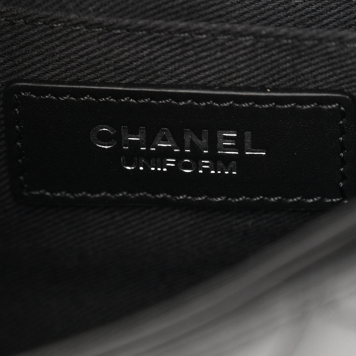 Chanel Calfskin Quilted CC Uniform Flap Belt Bag Black 6 of 11