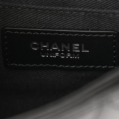 Chanel Calfskin Quilted CC Uniform Flap Belt Bag Black 6 of 11