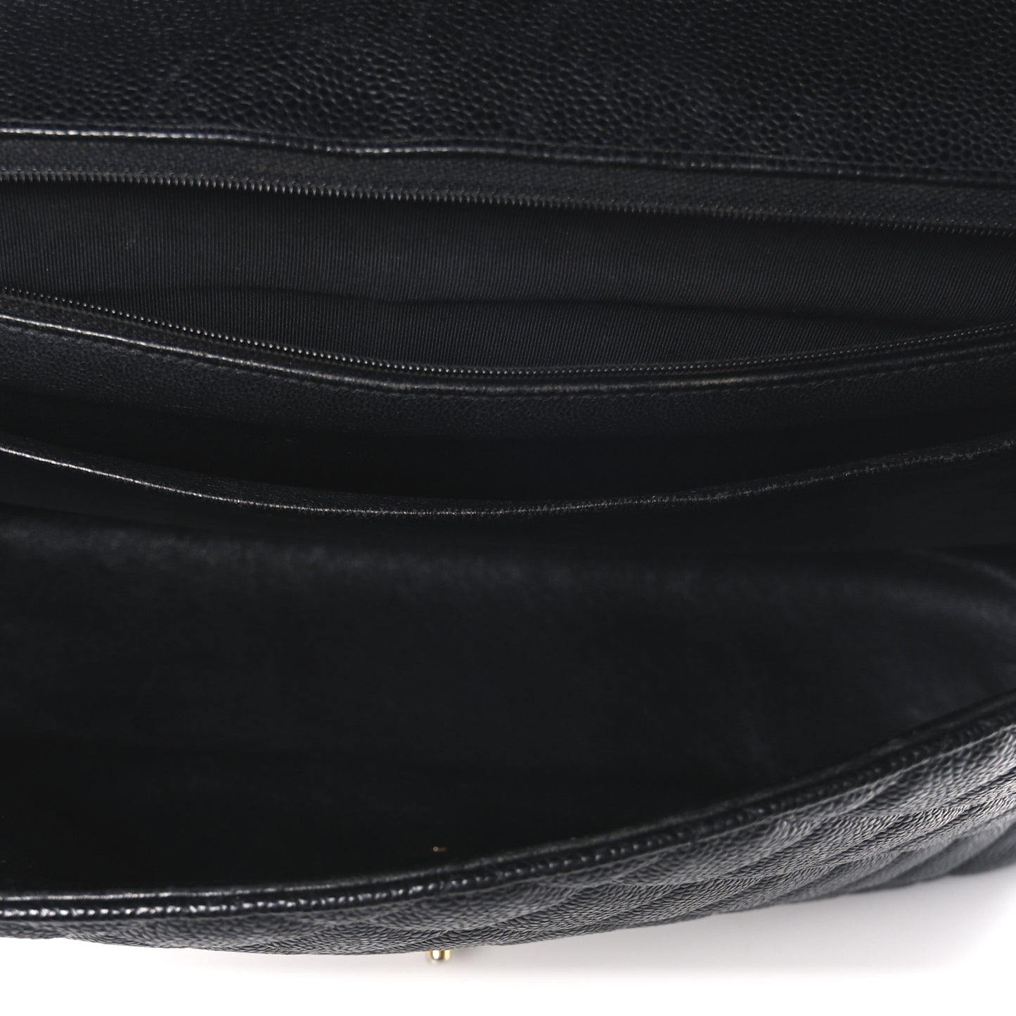 Caviar Quilted Maxi Single Flap Black