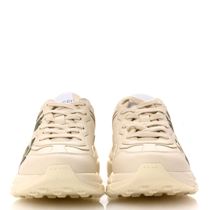 Gucci Apollo Calfskin Strawberry Womens Rhyton Sneakers 35.5 Ivory 3 of 9