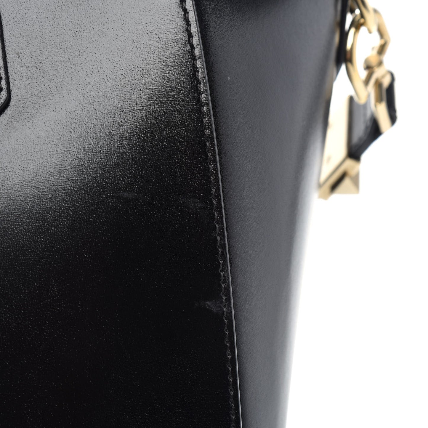 Shiny Lord Calfskin Medium Antigona Black