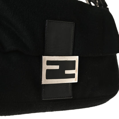 Fendi Wool Baguette Black 10 of 11