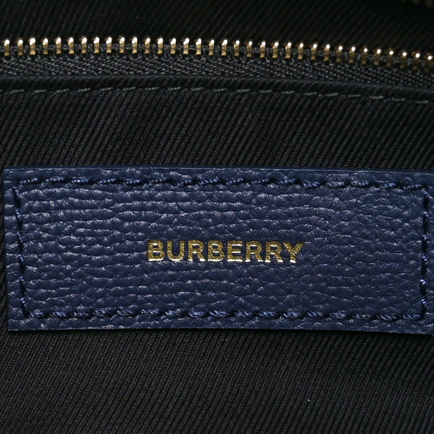 Derby Calfskin Vintage Check Medium Banner Tote Regency Blue