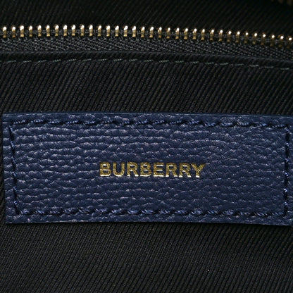 Burberry Derby Calfskin Vintage Check Medium Banner Tote Regency Blue 6 of 11