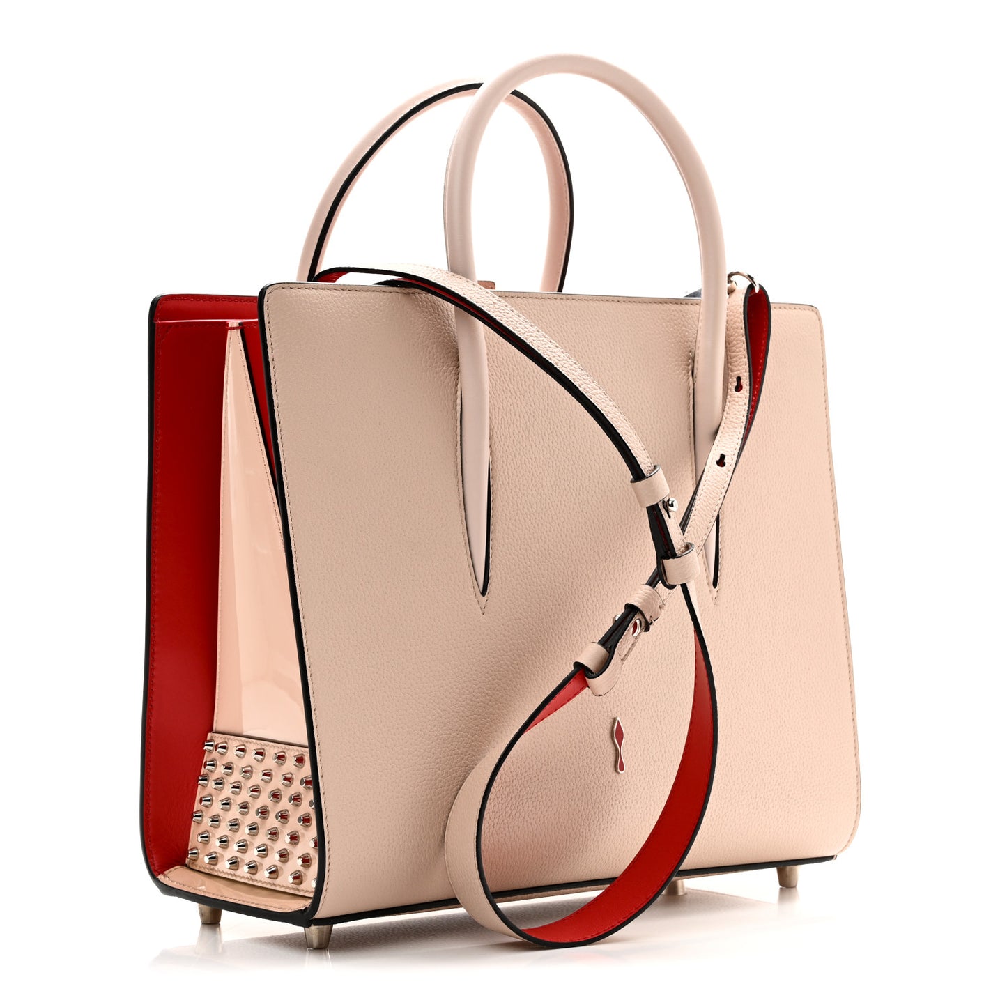 Grained Calfskin Spikes Loubinthesky Medium Paloma Ballerina
