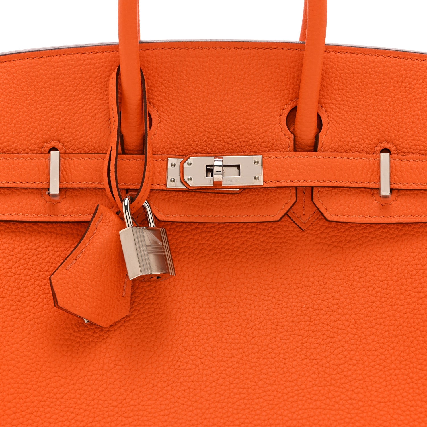 Hermes Togo Birkin 25  Orange Minium 8 of 11