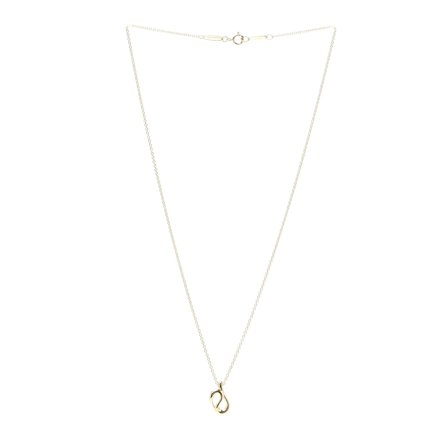 18K Yellow Gold Elsa Peretti Open Wave Necklace