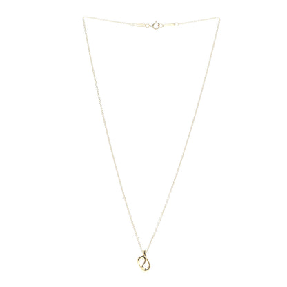 Tiffany 18K Yellow Gold Elsa Peretti Open Wave Necklace 3 of 7