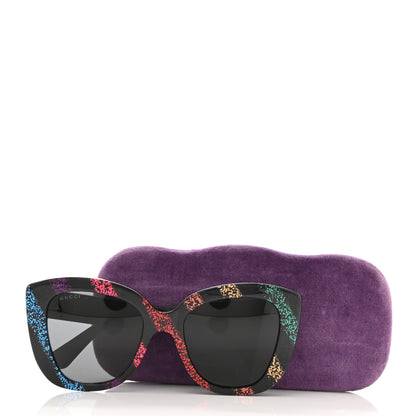Gucci Acetate Glitter Sunglasses GG0327S Black 8 of 8