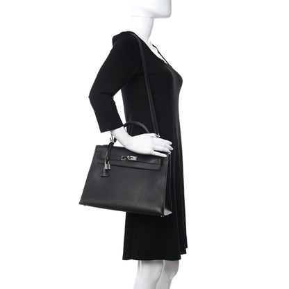 Hermes Fjord Sellier Kelly 32 Black 2 of 15