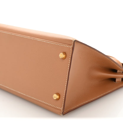 Hermes Courchevel Kelly Sellier 32 Tabac Camel 10 of 14