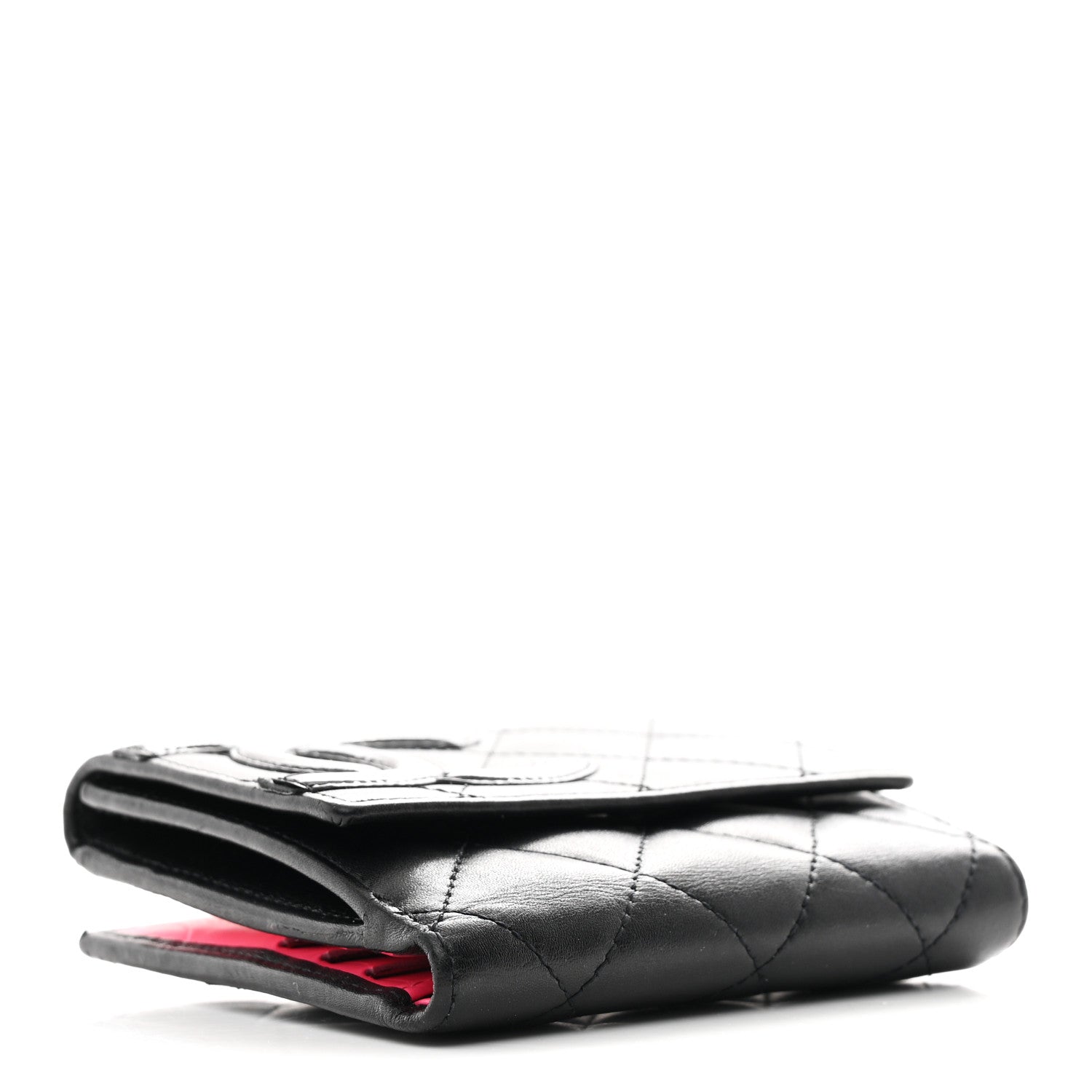 Chanel Calfskin Quilted Cambon Flap Wallet Black 4 of 9