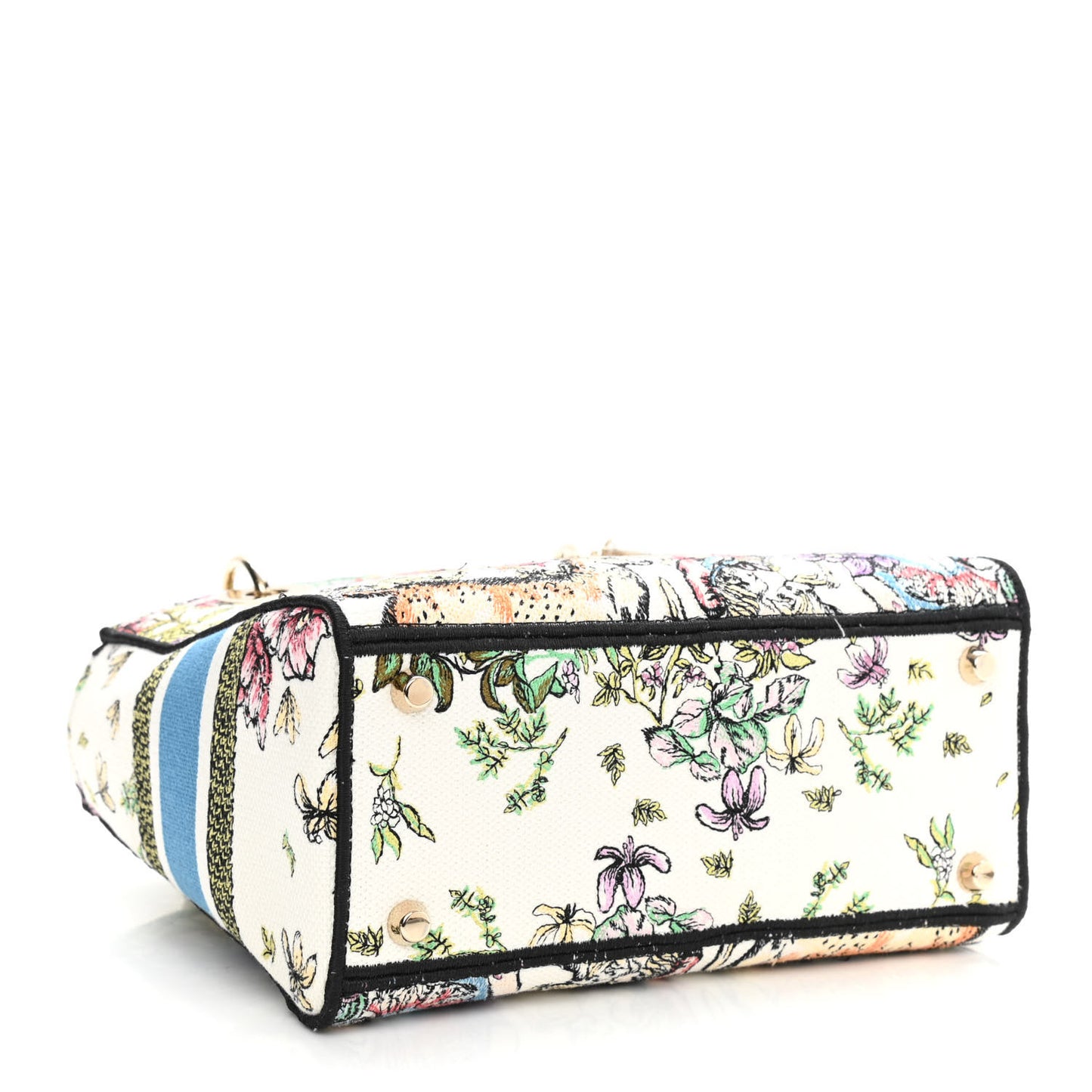 Canvas D-Constellation Embroidered Medium Lady D-Lite Latte Multicolor