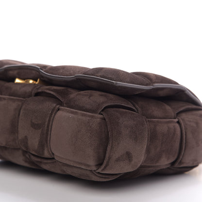 Bottega Veneta Suede Maxi Intrecciato Padded Chain Cassette Crossbody Bag Fondant 7 of 9