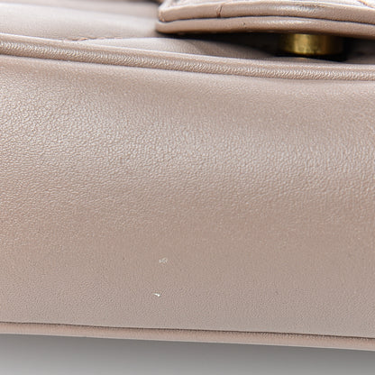 Gucci Calfskin Matelasse Super Mini GG Marmont Shoulder Bag Porcelain Rose 11 of 18