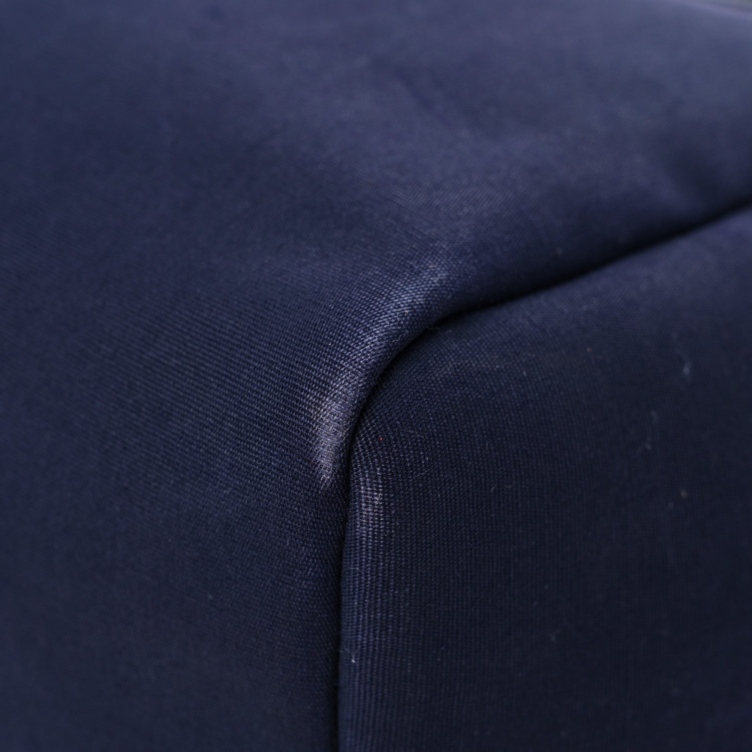 Hermes Toile Vache Calfskin Herbag 39 MM Navy 10 of 20