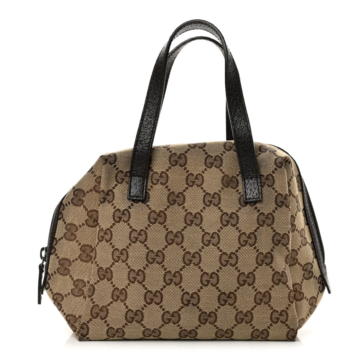 Monogram Calfskin Large Balthus Cosmetic Pouch Beige Ebony Cocoa