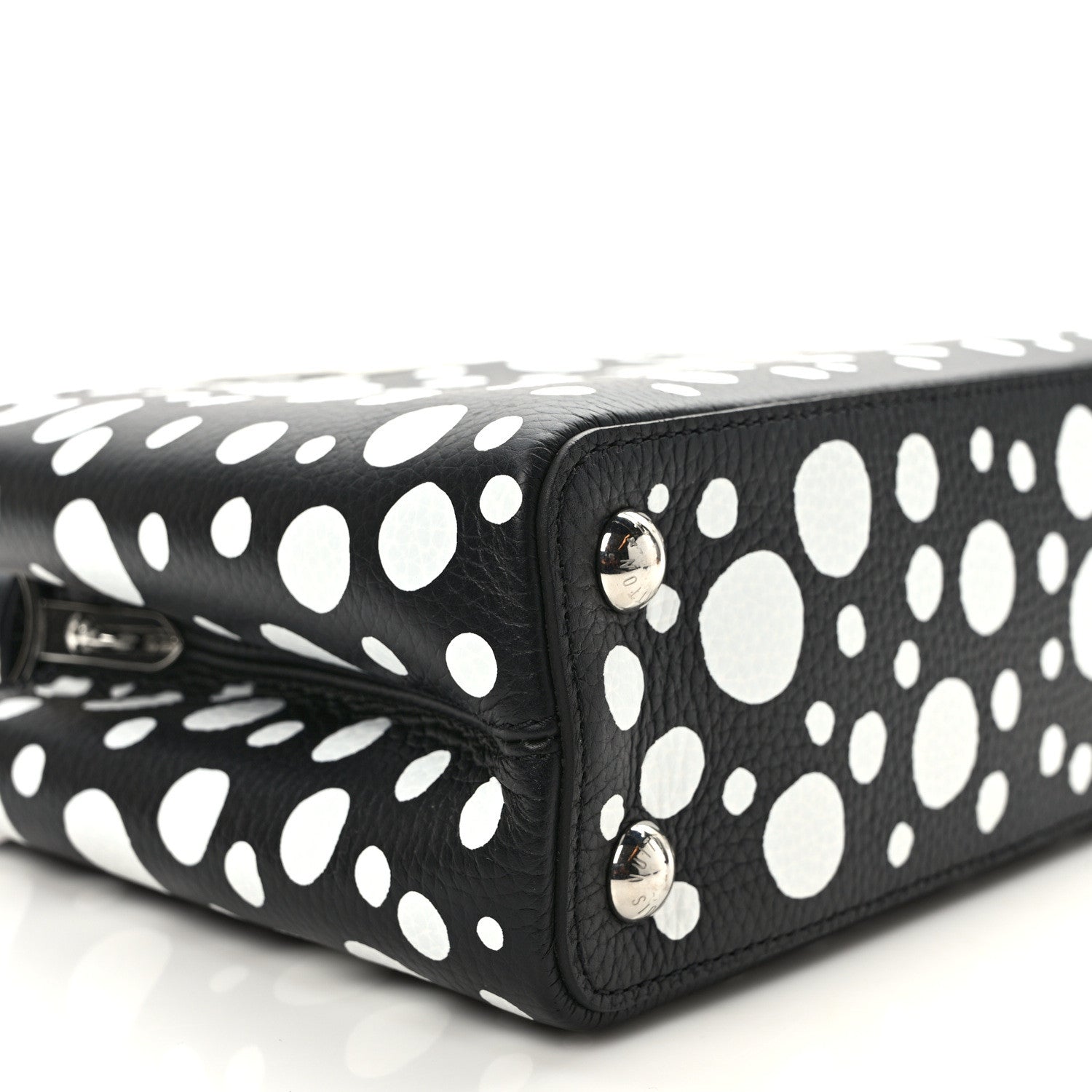 Louis Vuitton LOUIS VUITTON LV X YK Taurillon Capucines BB Black White 7 of 8
