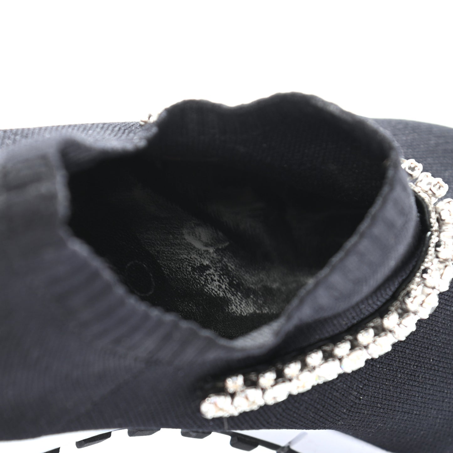 Knit Crystal Verona Sneaker 38 Black