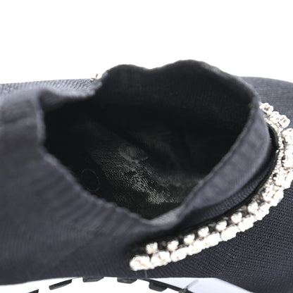 Jimmy Choo Knit Crystal Verona Sneaker 38 Black 8 of 9