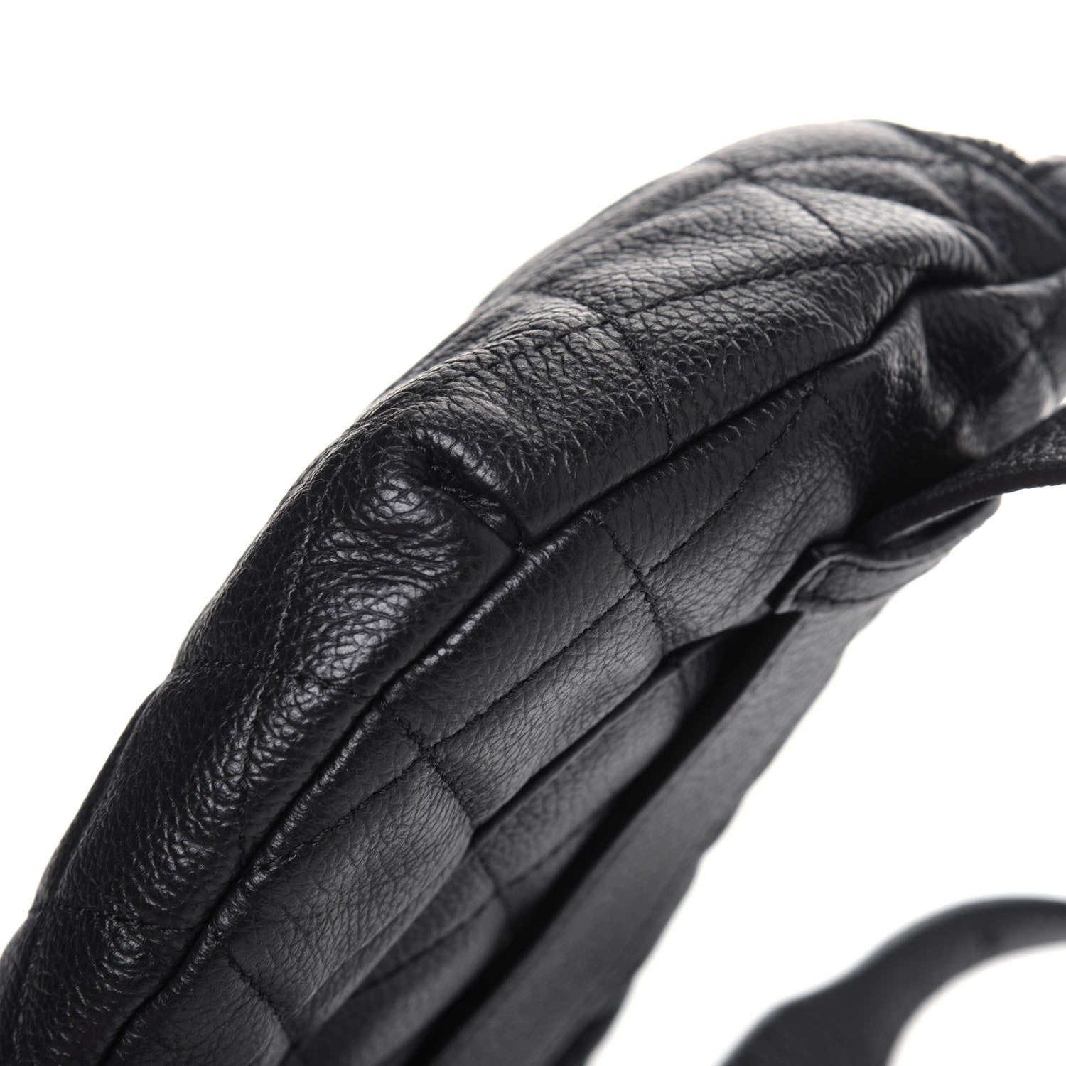 Chanel Grained Calfskin Quilted Waist Belt Bag Black 10 of 11