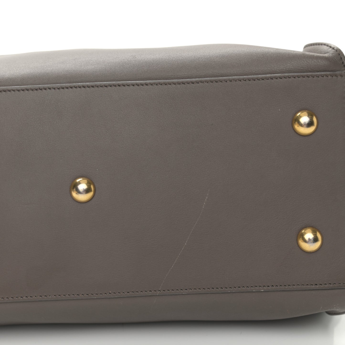 Calfskin Small Classic Y Cabas Gray