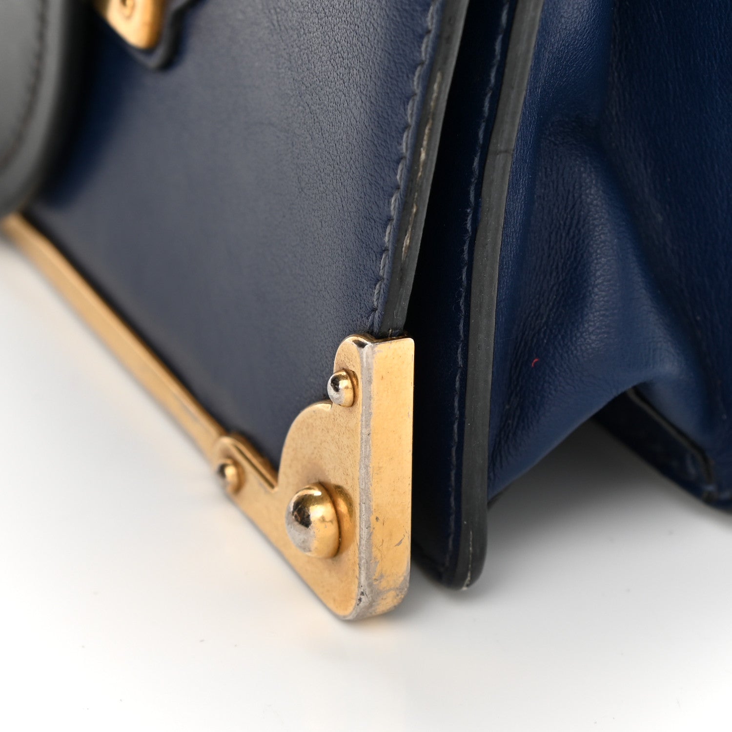 Prada City Calf Saffiano Cahier Bag Bluette Black 11 of 12