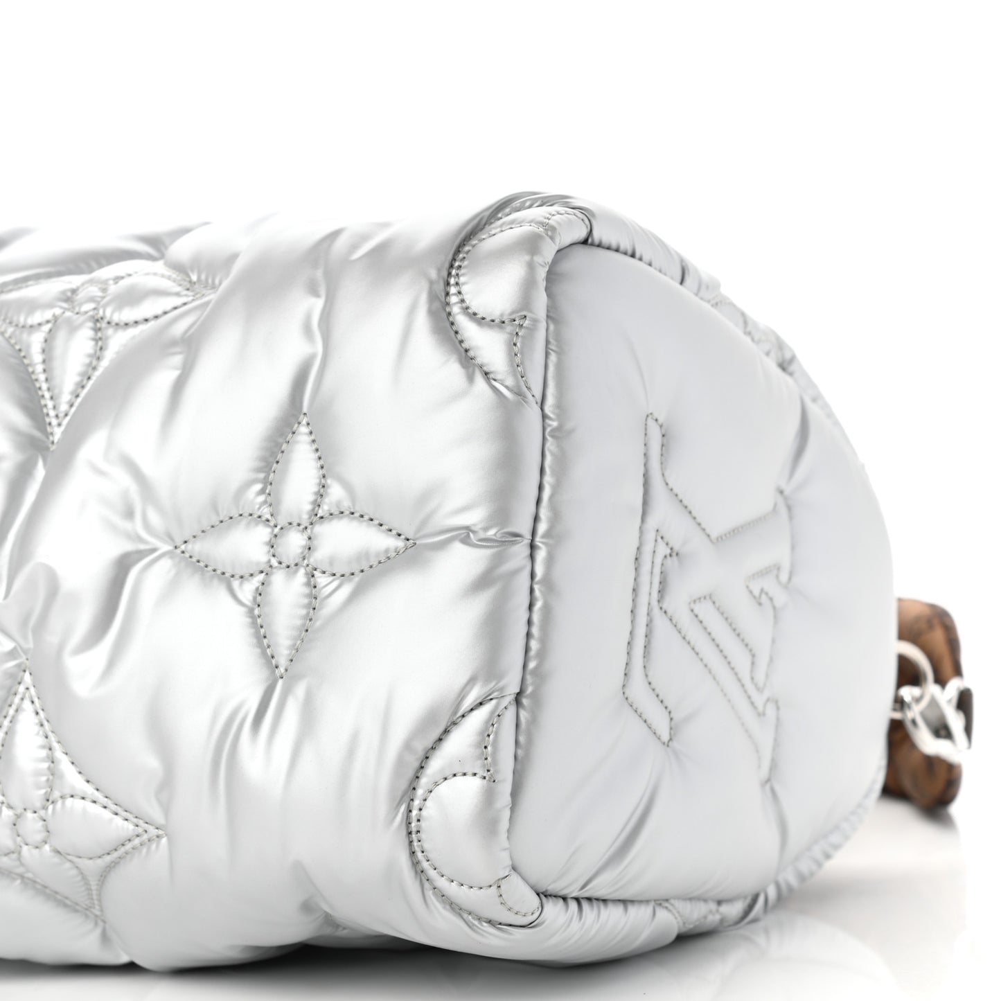 Econyl Mini Monogram Pillow Speedy Bandouliere 25 Silver