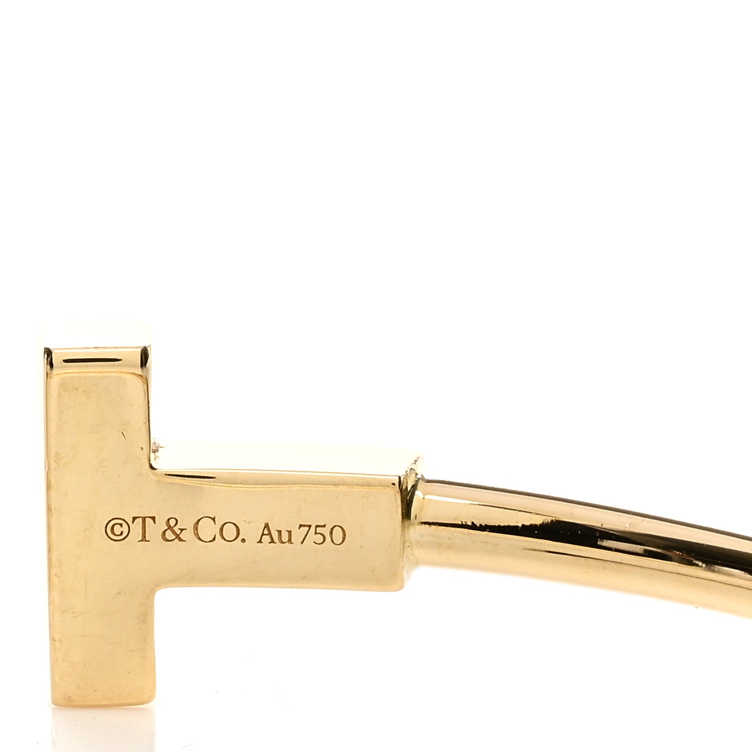 Tiffany 18K Yellow Gold T Wire Bracelet 3 of 3