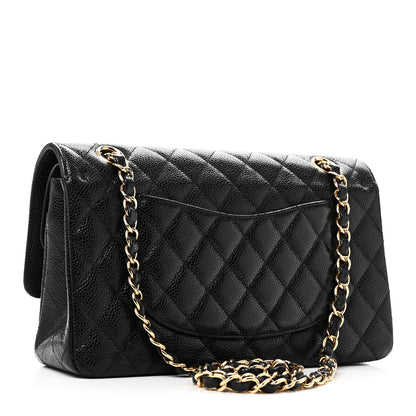Chanel Caviar Quilted Medium Double Flap Black 2 of 10