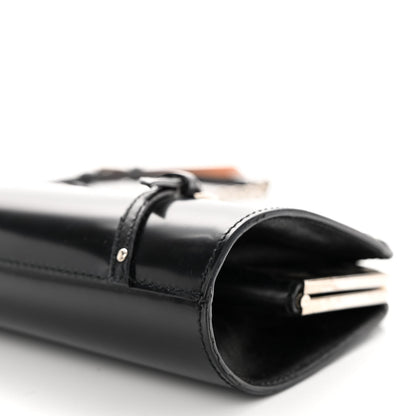 Christian Dior Glazed Calfskin Bondage Clutch Black 10 of 11