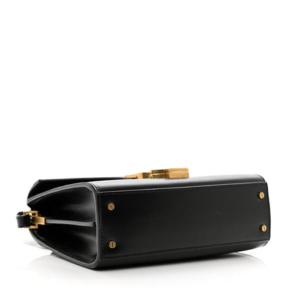 Saint Laurent Calfskin Mini Classic Monogram Cassandra Top Handle Black 4 of 10