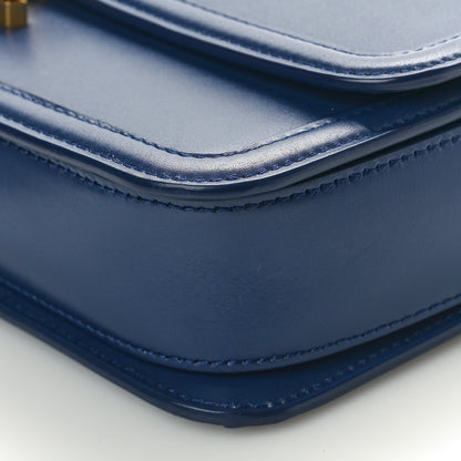 Saint Laurent Box Calfskin Monogram Medium Solferino Satchel Blue 9 of 9