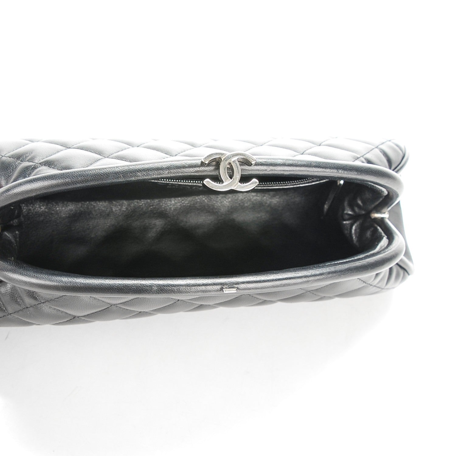 Chanel Lambskin Quilted Timeless Clutch Black 5 of 7