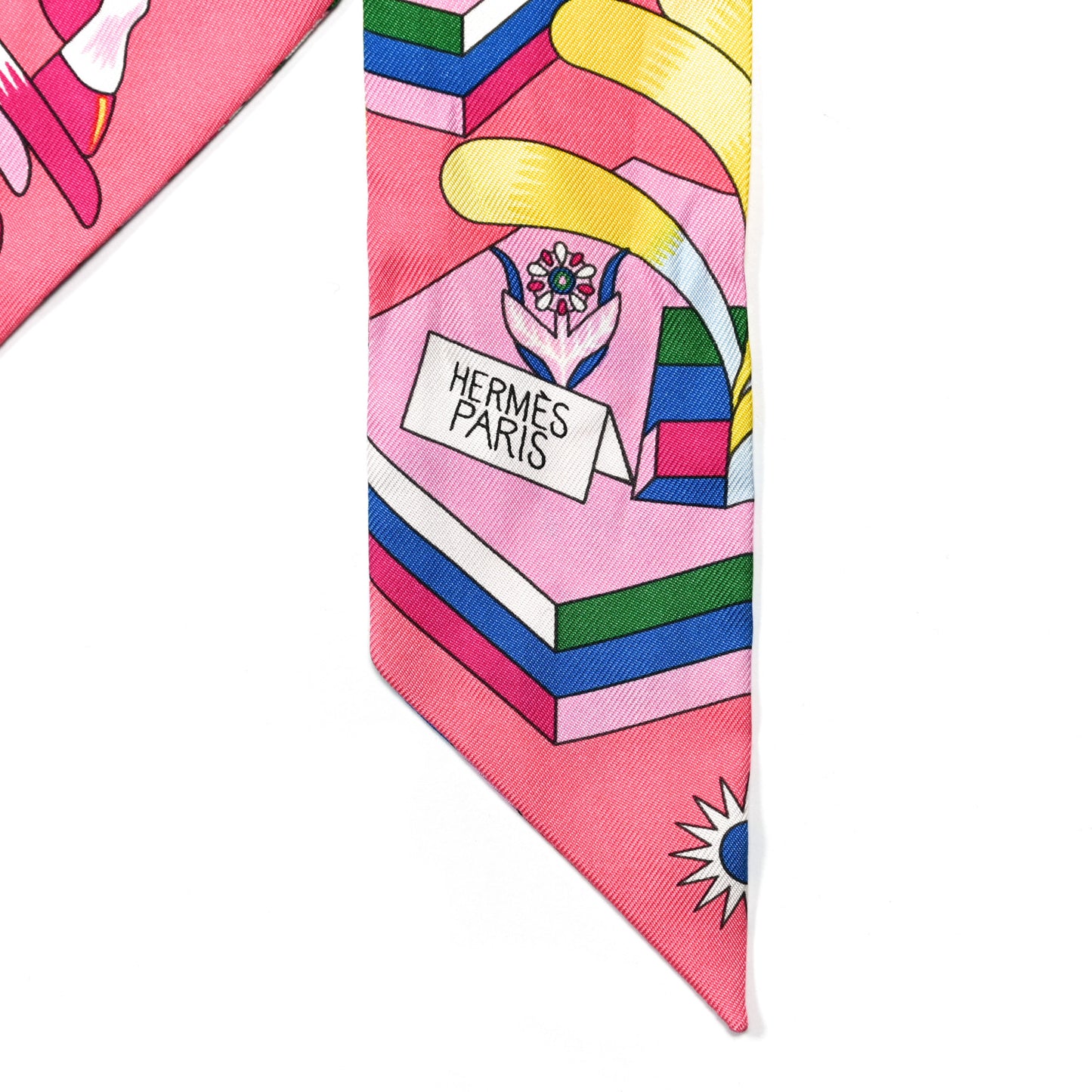 Silk La Source de Pegase Twilly Rose Vif Jaune Vif