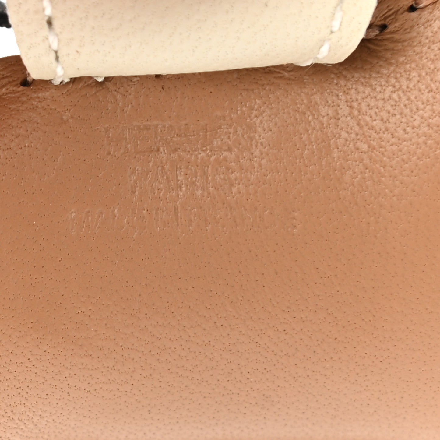 Milo Lambskin Grigri Rodeo Bag Charm PM Chai Black Craie