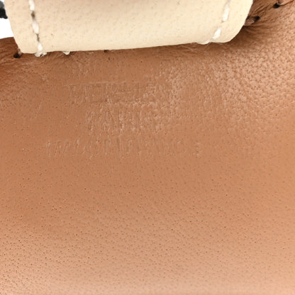 Hermes Milo Lambskin Grigri Rodeo Bag Charm PM Chai Black Craie 4 of 5