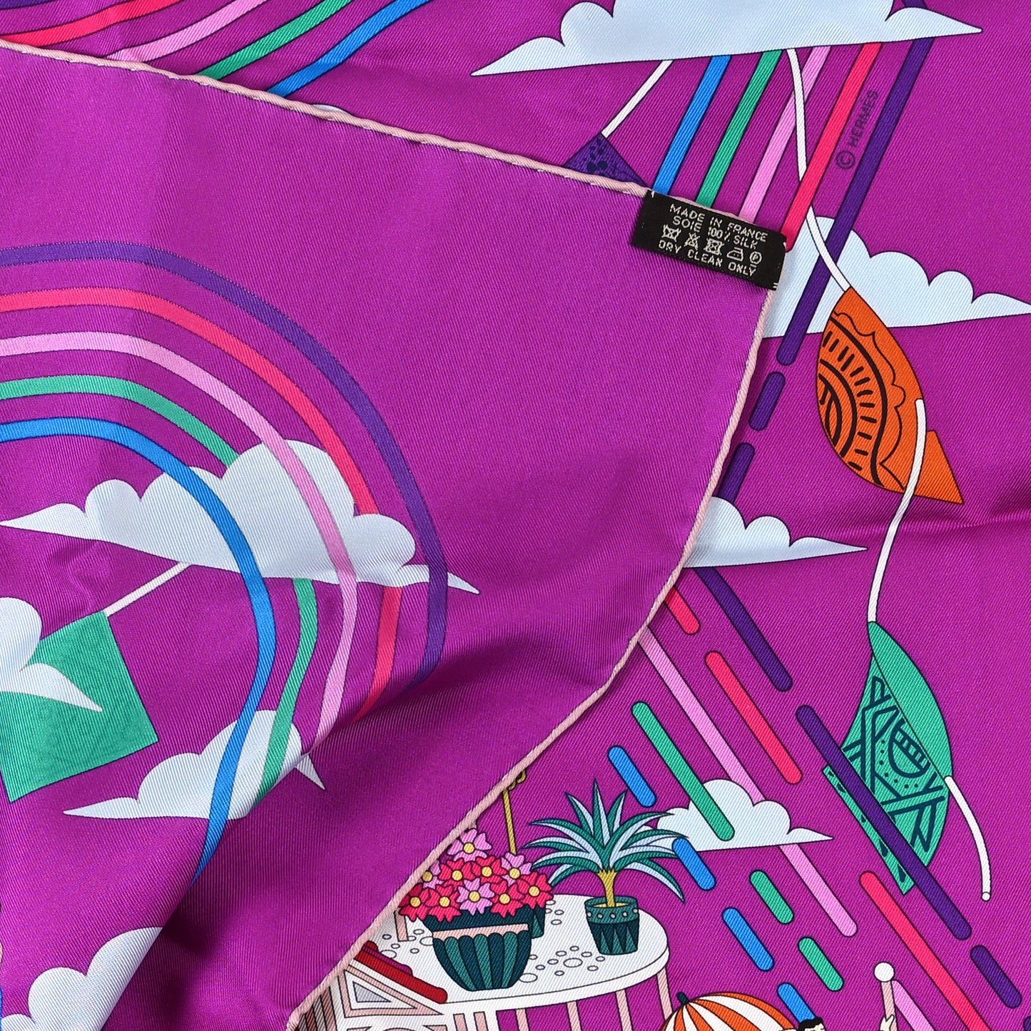Silk La Maison des Carres Scarf 90