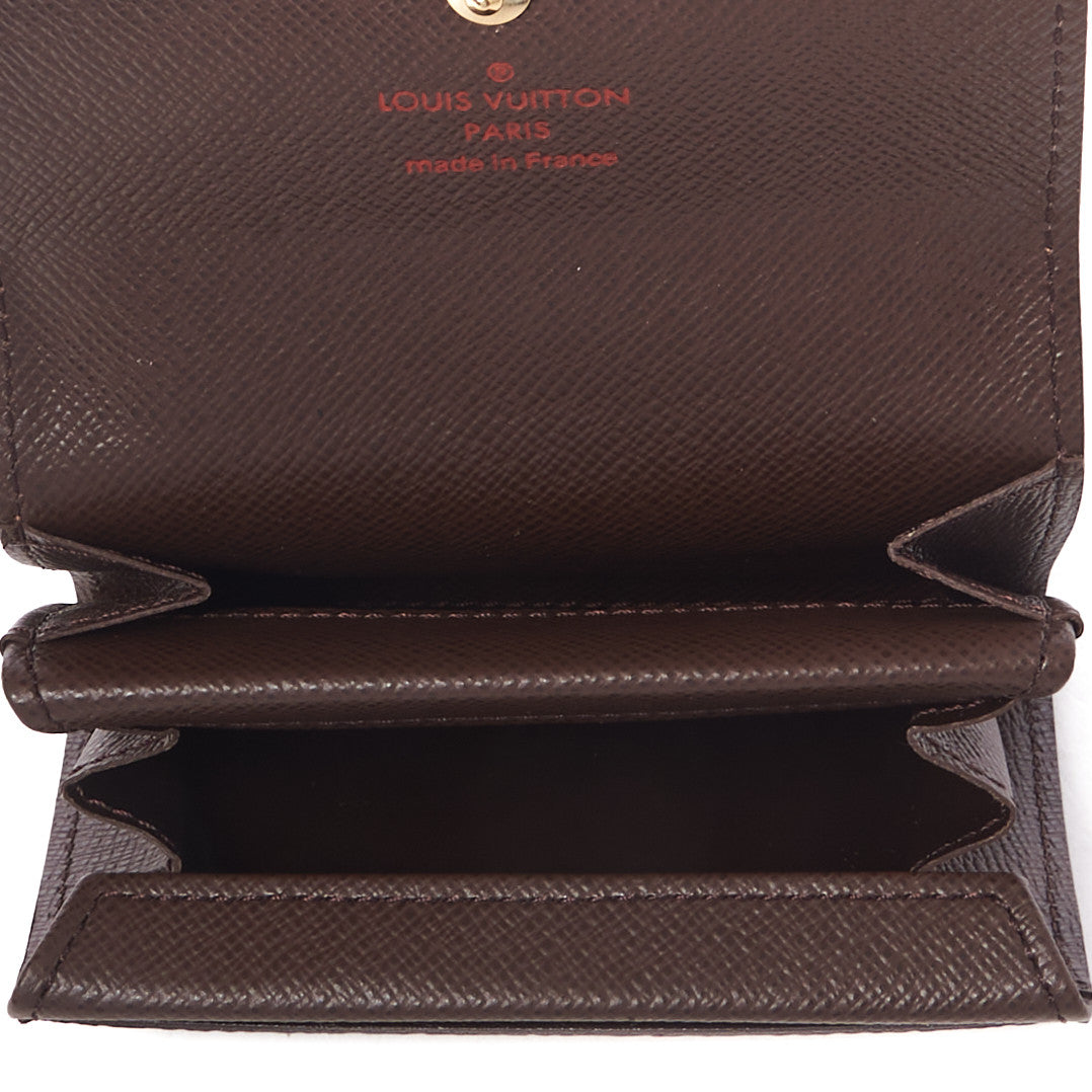 Louis Vuitton Damier Ebene Porte-Monnaie Plat Coin Purse 6 of 8