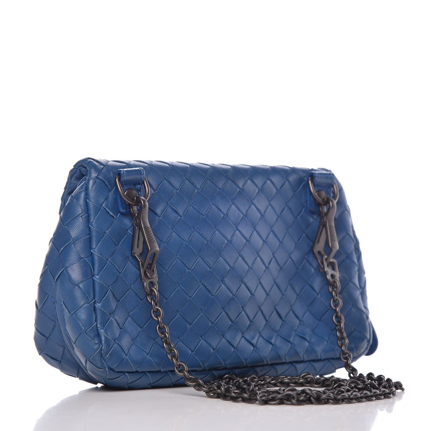 Nappa Intrecciato Small Chain Crossbody Bleuette