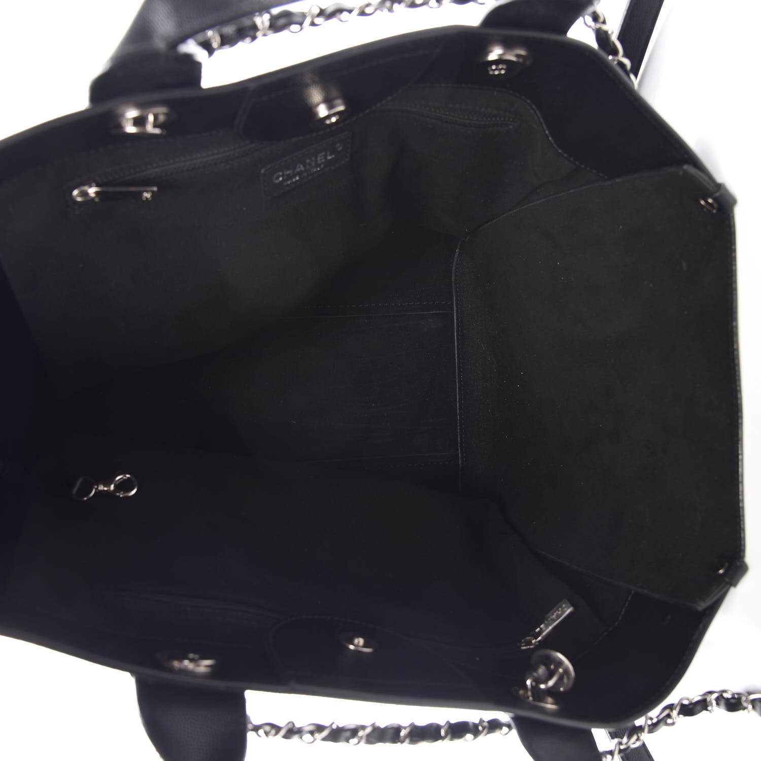 Chanel Caviar Medium Studded Deauville Tote Black 6 of 20