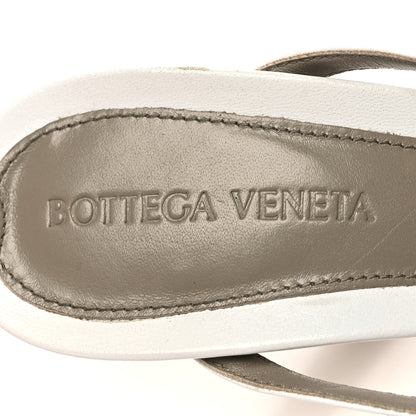 Bottega Veneta Lambskin Stretch Multi Strap 90mm Sandals 36.5 Optic White 7 of 10