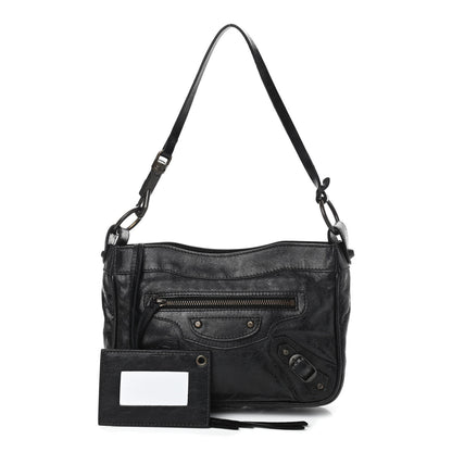 Balenciaga Chevre Classic Hardware Shoulder Bag Black 1 of 8